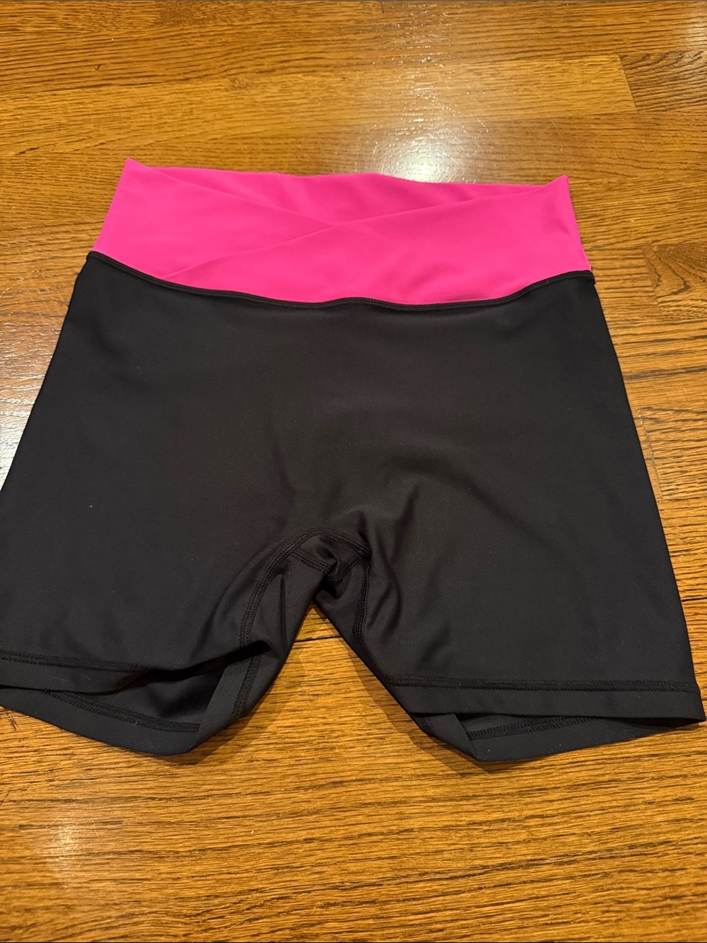Black and Pink Dance Booty Shorts